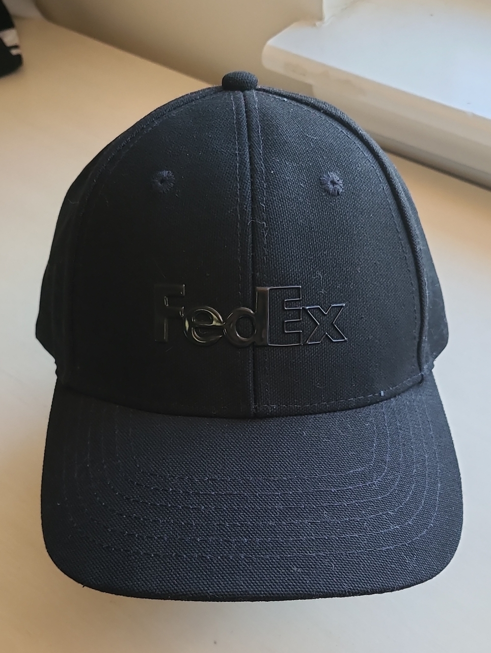 FedEx Workhard Canvas Cap Black Purple Liquid Fusion Logo NWT